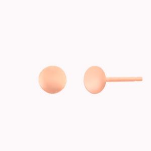 14k ROSE gold thumbtack stud earrings